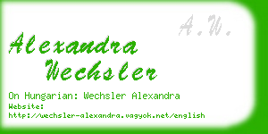 alexandra wechsler business card